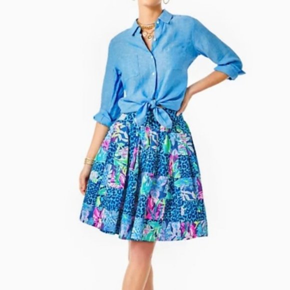 Lilly pulitzer Bryant Skirt Pop up Lillys Party Patch Size 2